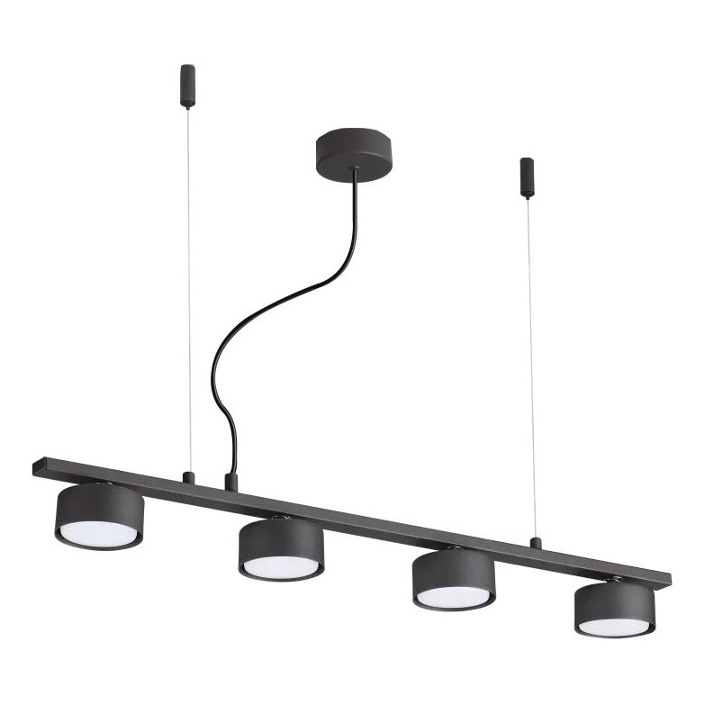 Ideal Lux - LED Żyrandol na lince MINOR 4xGX53/9W/230V 75,5 cm czarny