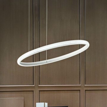 Ideal Lux - LED Żyrandol na lince MIRACLE LED/25W/230V śr. 40 cm CRI 90 matowy chrom