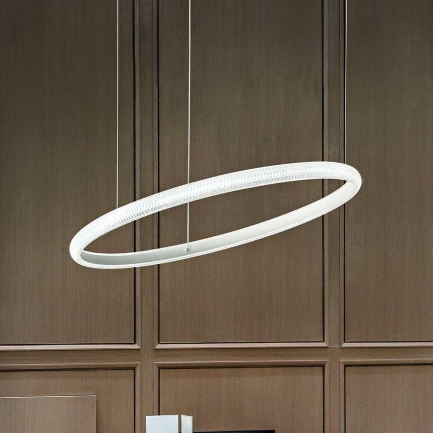 Ideal Lux - LED Żyrandol na lince MIRACLE LED/25W/230V śr. 40 cm CRI 90 matowy chrom