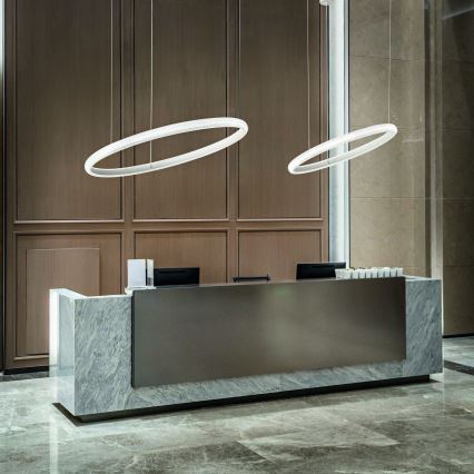 Ideal Lux - LED Żyrandol na lince MIRACLE LED/25W/230V śr. 40 cm CRI 90 matowy chrom