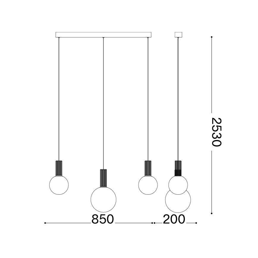 Ideal Lux - LED żyrandol na lince ODEON LED/20W/230V CRI 90 beżowy/biały