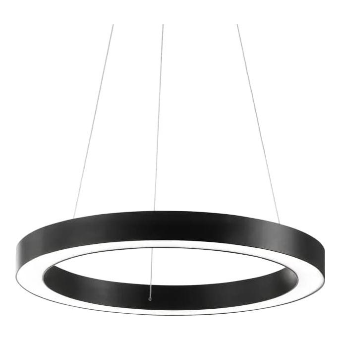Ideal Lux - LED Żyrandol na lince ORACLE LED/28W/230V 3000K śr. 50 cm CRI 90 czarny
