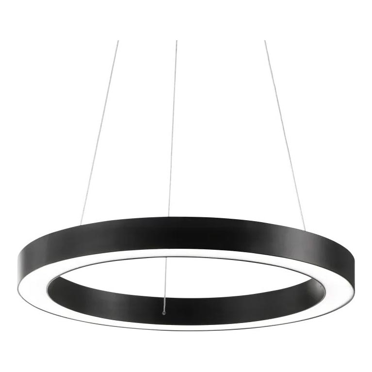 Ideal Lux - LED Żyrandol na lince ORACLE LED/33W/230V 3000K śr. 60 cm CRI 90 czarny