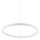 Ideal Lux - LED Żyrandol na lince ORACLE SLIM LED/29W/230V 2700K śr. 50 cm biały