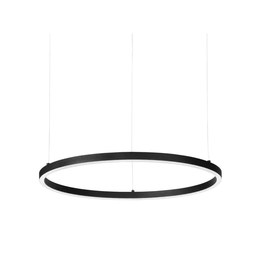 Ideal Lux - LED Żyrandol na lince ORACLE SLIM LED/32W/230V 3000K śr. 50 cm czarny