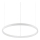 Ideal Lux - LED Żyrandol na lince ORACLE SLIM LED/32W/230V 4000K śr. 50 cm biały