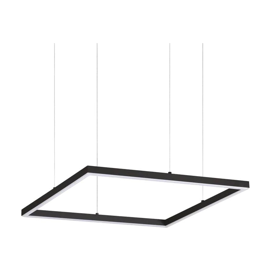 Ideal Lux - LED Żyrandol na lince ORACLE SLIM LED/33W/230V 3000K 50x50 cm czarny