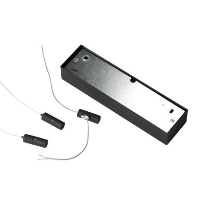 Ideal Lux - LED Żyrandol na lince ORACLE SLIM LED/33W/230V 3000K 50x50 cm czarny