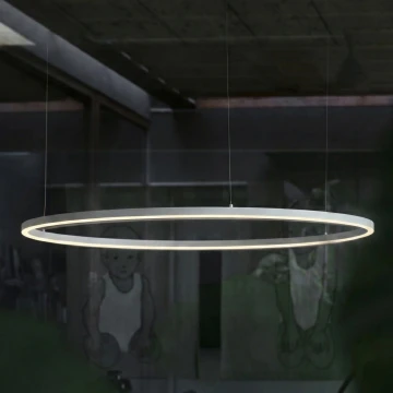 Ideal Lux - LED żyrandol na lince ORACLE SLIM LED/37W/230V 2700K CRI 90, średnica 70 cm, biały