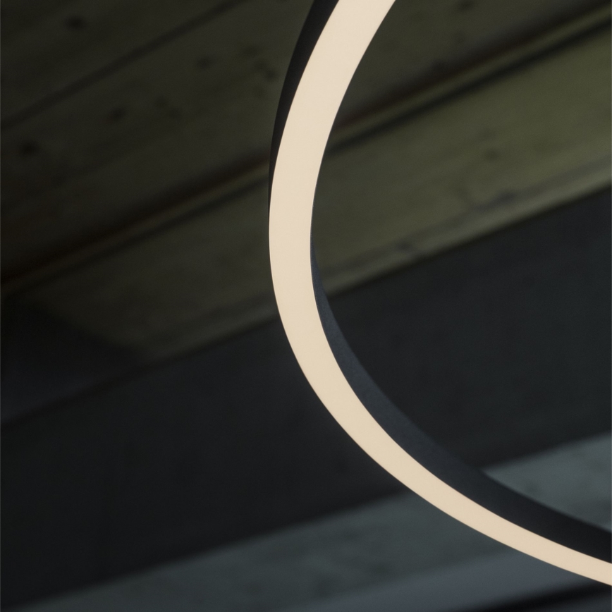 Ideal Lux - LED Żyrandol ściemnialny na lince ORACLE SLIM LED/43W/230V 3000K śr. 90 cm czarny
