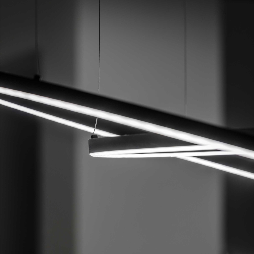 Ideal Lux - LED Żyrandol ściemnialny na lince ORACLE SLIM LED/43W/230V 3000K śr. 90 cm czarny