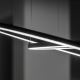 Ideal Lux - LED Żyrandol na lince ORACLE SLIM LED/43W/230V śr. 90 cm czarny