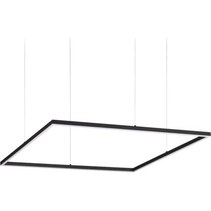 Ideal Lux - LED Żyrandol na lince ORACLE SLIM LED/53W/230V 3000K 90x90 cm czarny