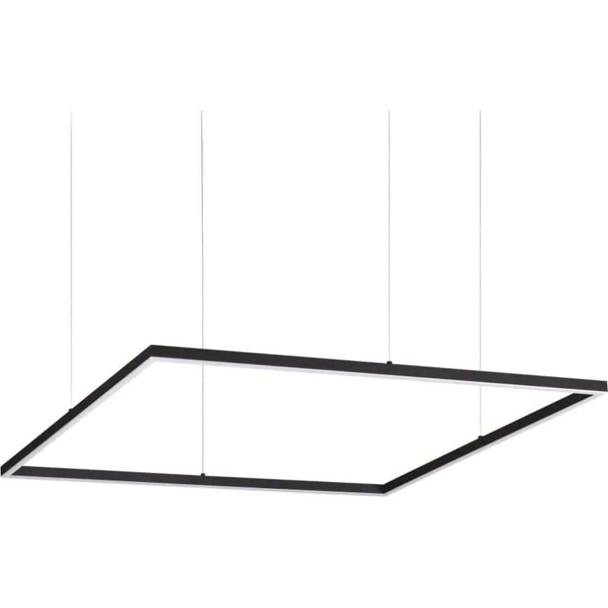 Ideal Lux - LED Żyrandol na lince ORACLE SLIM LED/53W/230V 3000K 90x90 cm czarny
