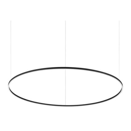 Ideal Lux - LED Żyrandol ściemnialny na lince ORACLE SLIM LED/76W/230V 3000K śr. 150 cm czarny