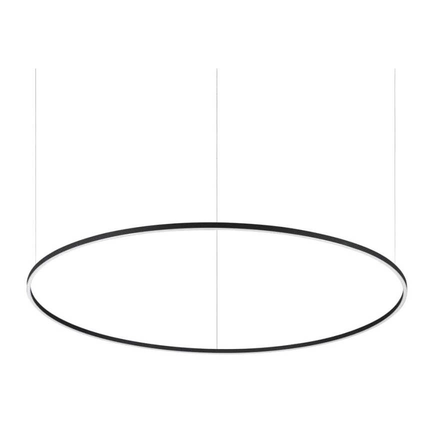 Ideal Lux - LED Żyrandol ściemnialny na lince ORACLE SLIM LED/76W/230V 3000K śr. 150 cm czarny