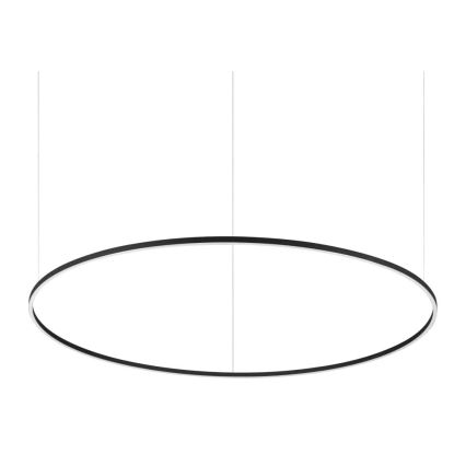 Ideal Lux - LED Żyrandol na lince ORACLE SLIM LED/89W/230V 4000K śr. 150 cm czarny