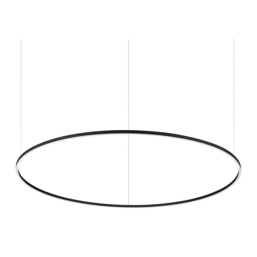 Ideal Lux - LED Żyrandol na lince ORACLE SLIM LED/89W/230V 4000K śr. 150 cm czarny