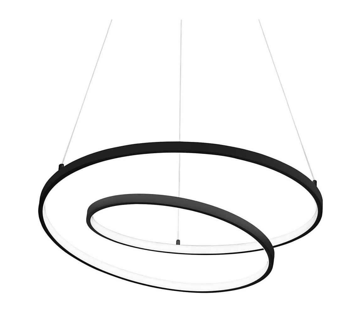 Ideal Lux - LED Żyrandol na lince OZ LED/47W/230V śr. 60 cm CRI 90 czarny