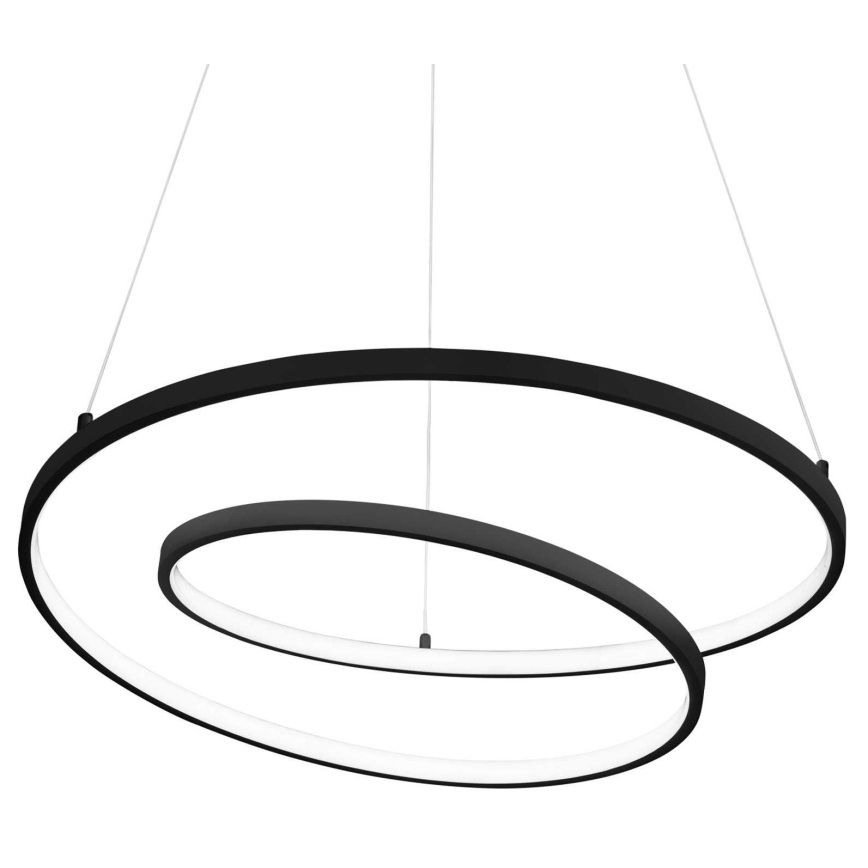 Ideal Lux - LED Żyrandol na lince OZ LED/52W/230V śr. 80 cm CRI 90 czarny