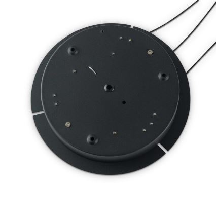 Ideal Lux - LED Żyrandol na lince OZ LED/52W/230V śr. 80 cm CRI 90 czarny