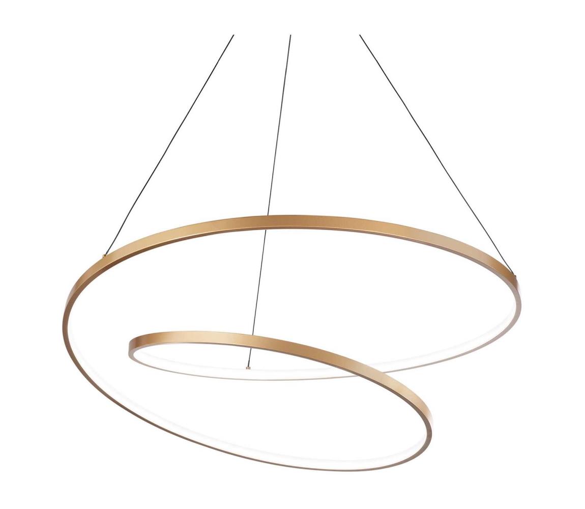 Ideal Lux - LED Żyrandol na lince OZ LED/52W/230V śr. 80 cm CRI 90 złoty