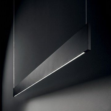 Ideal Lux - LED żyrandol na lince STEEL LED/24W/230V 3000K CRI 90 120 cm czarny
