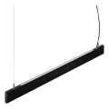 Ideal Lux - LED żyrandol na lince STEEL LED/29W/230V 3000K CRI 90 120 cm czarny