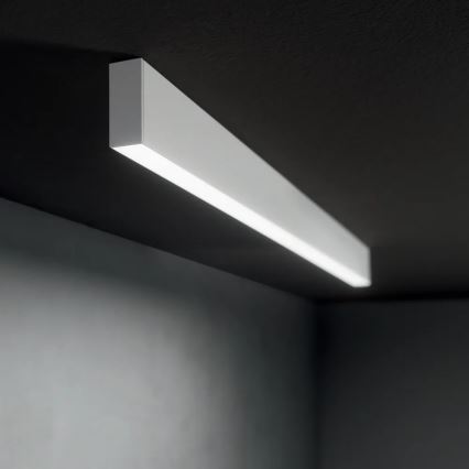 Ideal Lux - LED Żyrandol na lince STEEL LED/29W/230V 4000K CRI 90 120 cm biały