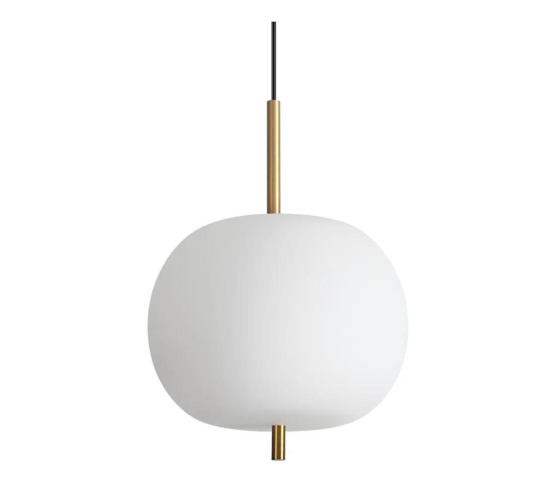 Ideal Lux - LED Żyrandol na lince UMILE LED/20W/230V śr. 30 cm CRI 90 mosiądz/biały