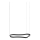 Ideal Lux - LED Żyrandol na lince WAVES LED/37W/230V CRI 90 czarny