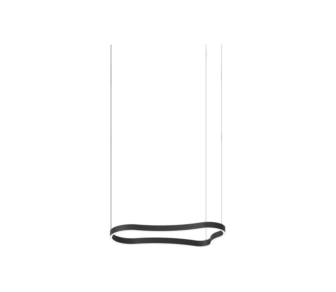 Ideal Lux - LED Żyrandol na lince WAVES LED/37W/230V CRI 90 czarny