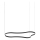 Ideal Lux - LED Żyrandol na lince WAVES LED/54W/230V CRI 90 czarny