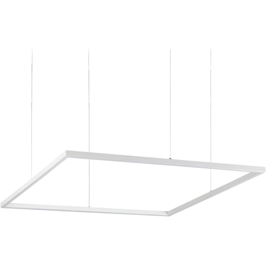 Ideal Lux - Lampa LED wisząca na linkach ORACLE SLIM LED/53W/230V 3000K CRI 90 90x90 cm biała
