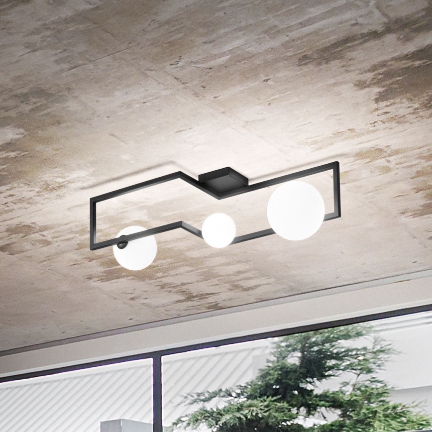Ideal Lux - LED Żyrandol natynkowy ANGOLO 3xG9/3W/230V czarny