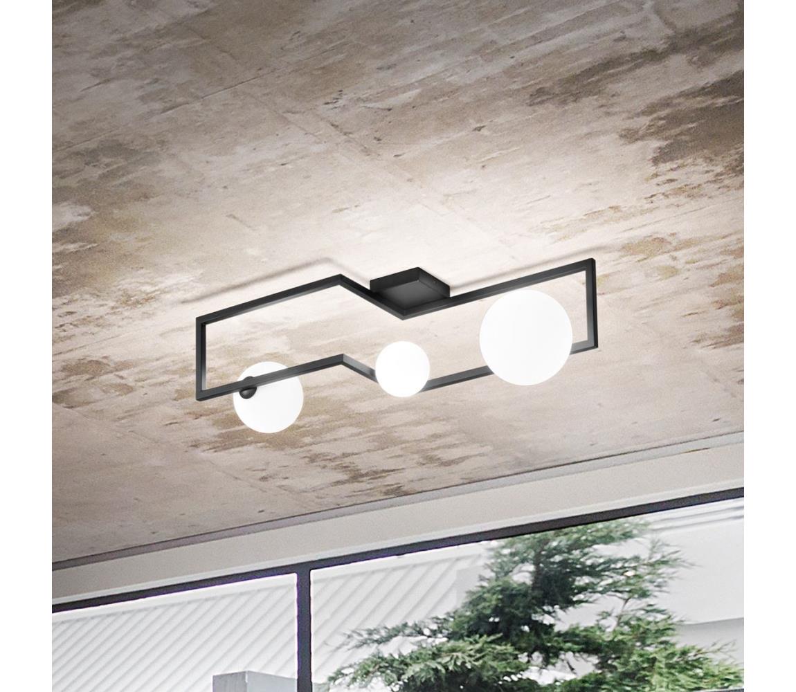 Ideal Lux - LED Żyrandol natynkowy ANGOLO 3xG9/3W/230V czarny