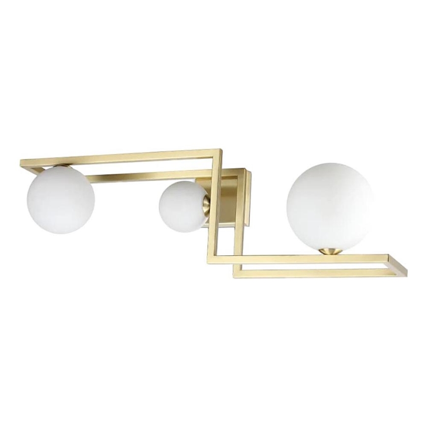 Ideal Lux - LED Żyrandol natynkowy ANGOLO 3xG9/3W/230V mosiądz