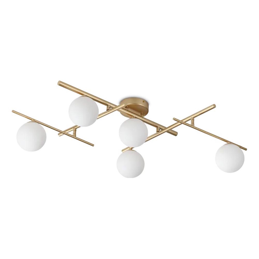 Ideal Lux - LED Żyrandol natynkowy ATLAS 5xG9/3W/230V złoty