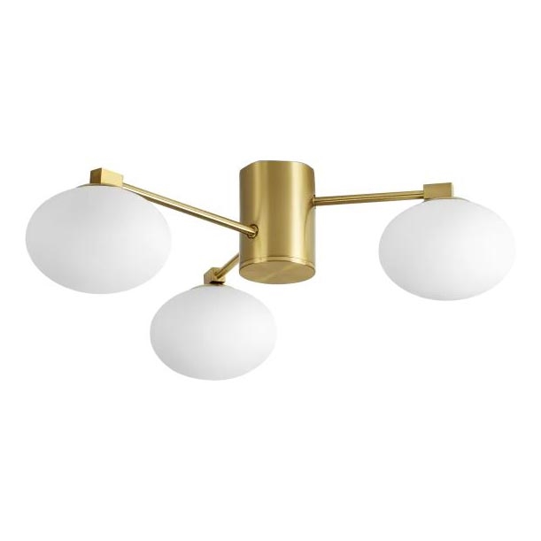 Ideal Lux - LED Żyrandol natynkowy HERMES 3xG9/3W/230V śr. 60 cm złoty