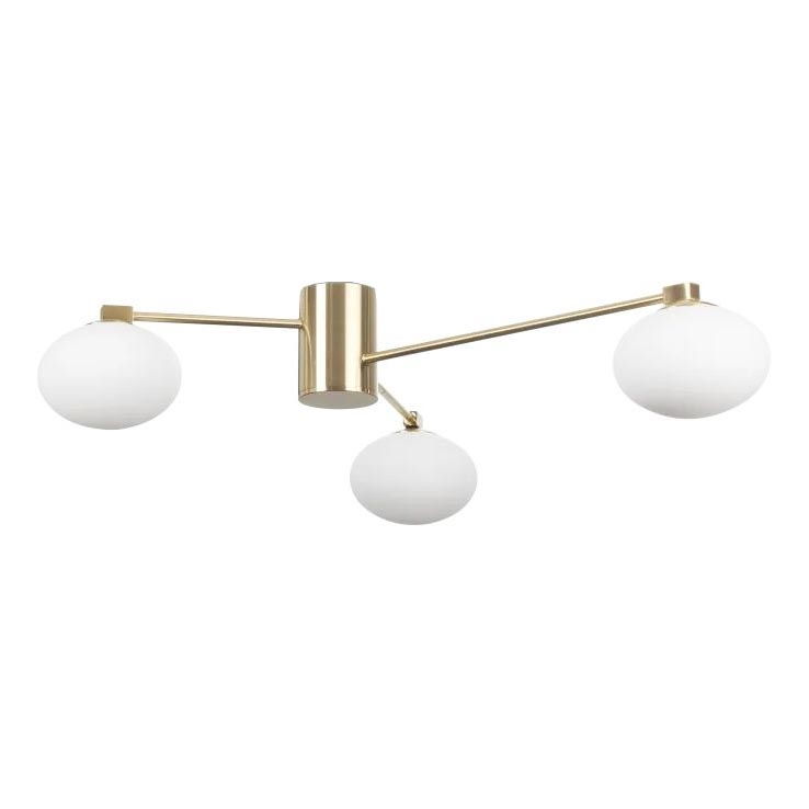 Ideal Lux - LED Żyrandol natynkowy HERMES 3xG9/3W/230V śr. 90 cm złoty