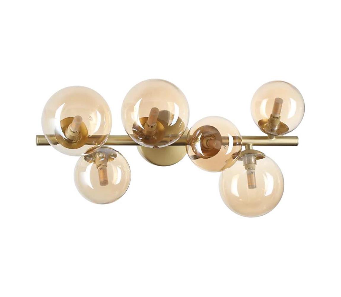 Ideal Lux - LED Żyrandol natynkowy PERLAGE 6xG9/3W/230V 49 cm złoty/dymny