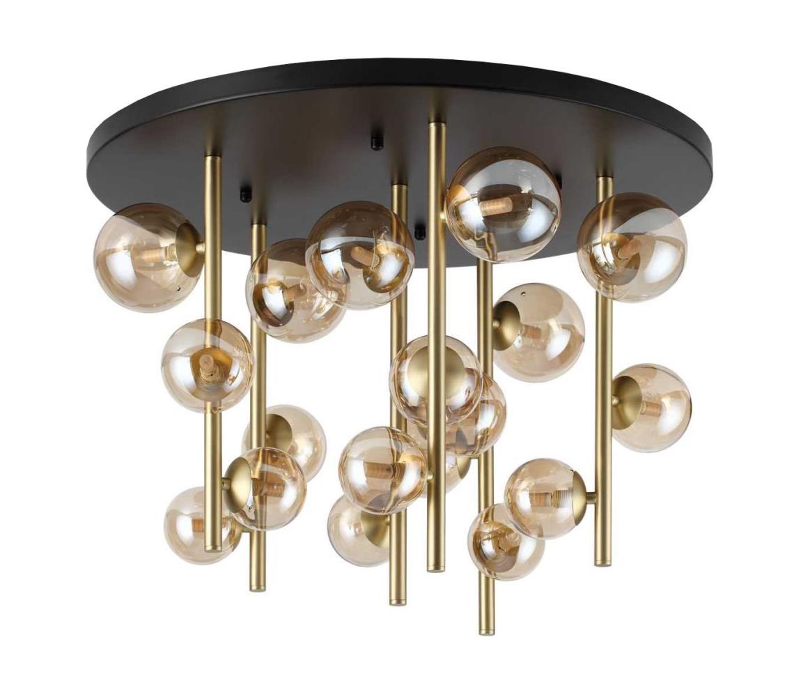 Ideal Lux - LED Żyrandol PERLAGE 18xG9/3W/230V śr. 70 cm złoty/dymny