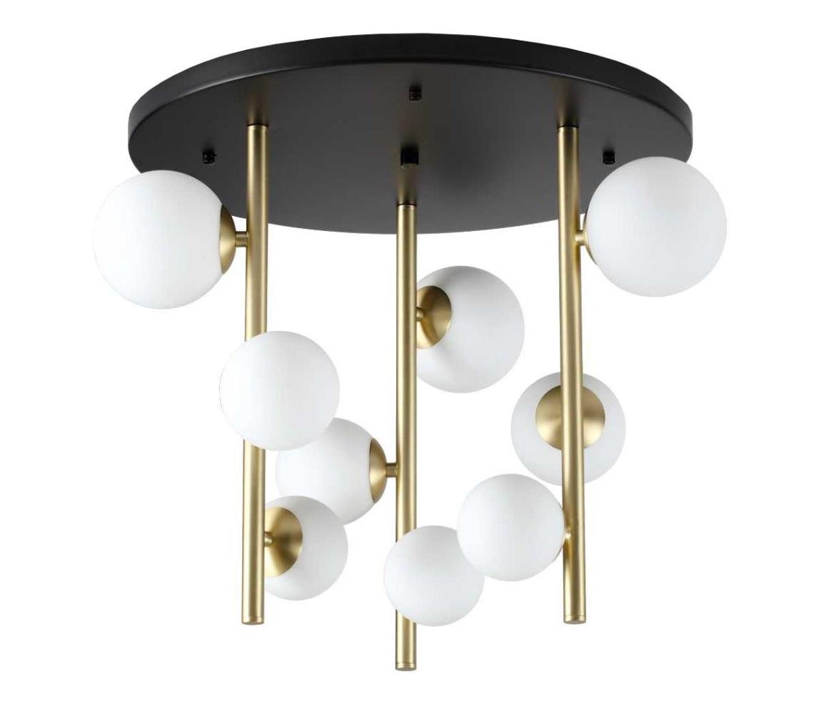 Ideal Lux - LED Żyrandol PERLAGE 9xG9/3W/230V śr. 55 cm złoty/biały