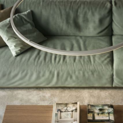 Ideal Lux - LED Żyrandol ściemnialny na lince ORACLE SLIM LED/42W/230V 4000K śr. 90 cm CRI 90 biały