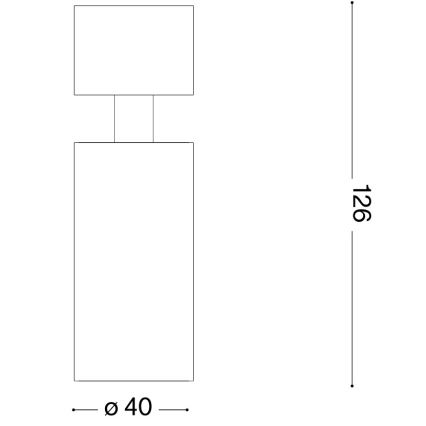 Ideal Lux - Oprawa punktowa LED DYNAMITE 1xGU10/7W/230V CRI 90 czarna