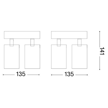 Ideal Lux - Oprawa punktowa LED DYNAMITE 4xGU10/7W/230V CRI 90 czarny