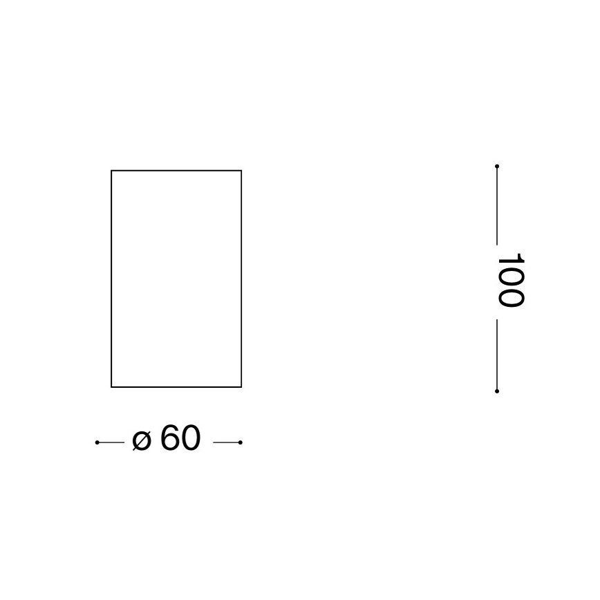 Ideal Lux - Oprawa punktowa LED LOOK 1xGU10/7W/230V CRI 90, śr. 6 cm, mosiądz