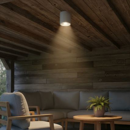 Ideal Lux - Oprawa punktowa zewnętrzna GUN 1xGU10/28W/230V IP55 szara