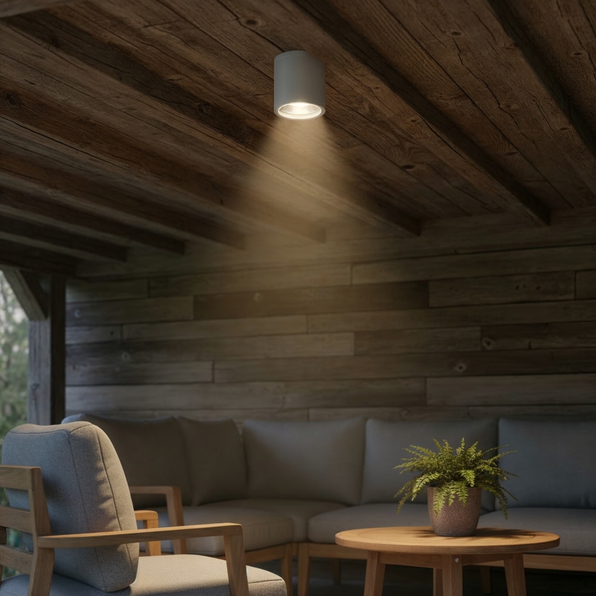 Ideal Lux - Oprawa punktowa zewnętrzna GUN 1xGU10/28W/230V IP55 szara