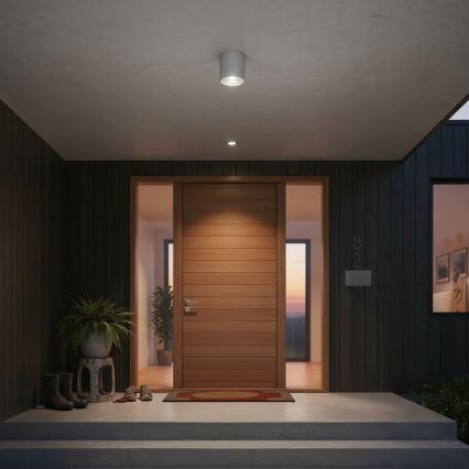 Ideal Lux - Oprawa punktowa zewnętrzna GUN 1xGU10/28W/230V IP55 szara